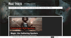 Desktop Screenshot of magicspoiler.com